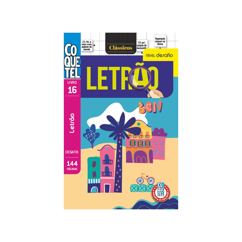 LIVRO COQUETEL LETRÃO DIFÍCIL 16: NÍVEL DESAFIO