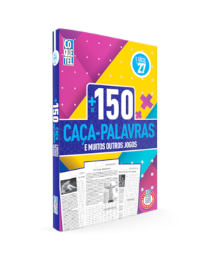 LIVRO COQUETEL MAIS 150 CAÇA-PALAVRAS E MUITOS OUTROS JOGOS NÍVEL FÁCIL ED 27