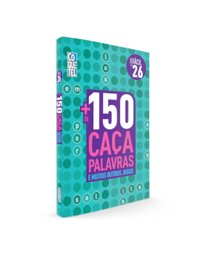 LIVRO COQUETEL MAIS 150 CAÇA PALAVRAS NÍVEL FÁCIL ED 26