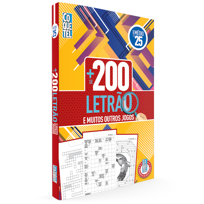 LIVRO COQUETEL MAIS 200 LETRÃO NÍVEL MÉDIO ED 25