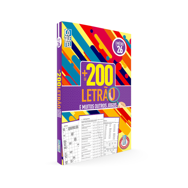 LIVRO COQUETEL MAIS 200 LETRÃO NÍVEL MÉDIO ED 26