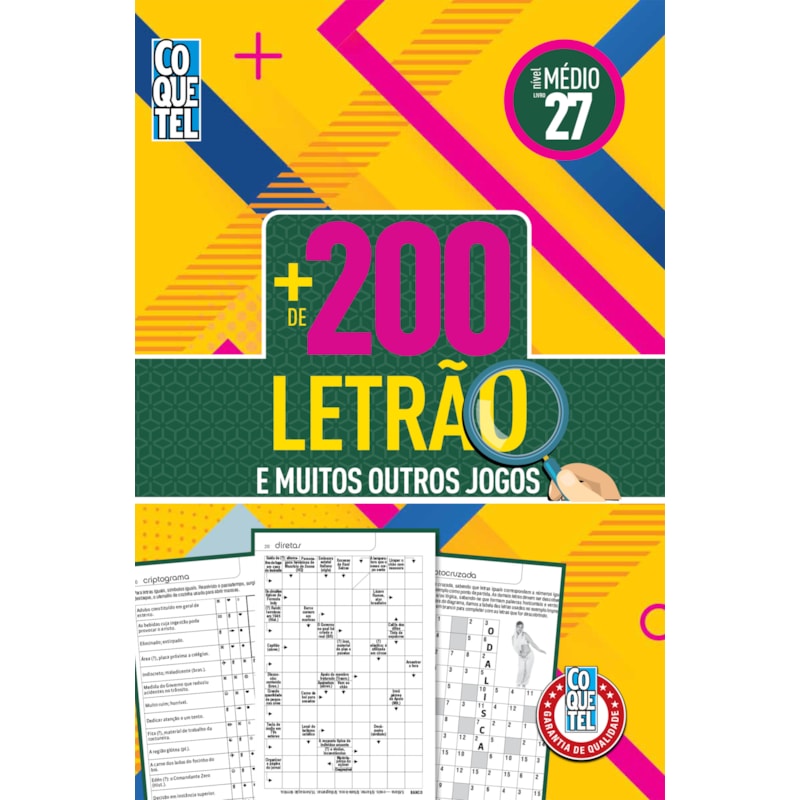 LIVRO COQUETEL MAIS 200 LETRÃO NÍVEL MÉDIO ED 27