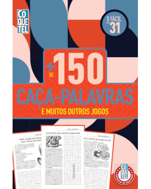 LIVRO COQUETEL MAIS DE 150 CAÇA-PALAVRAS 31