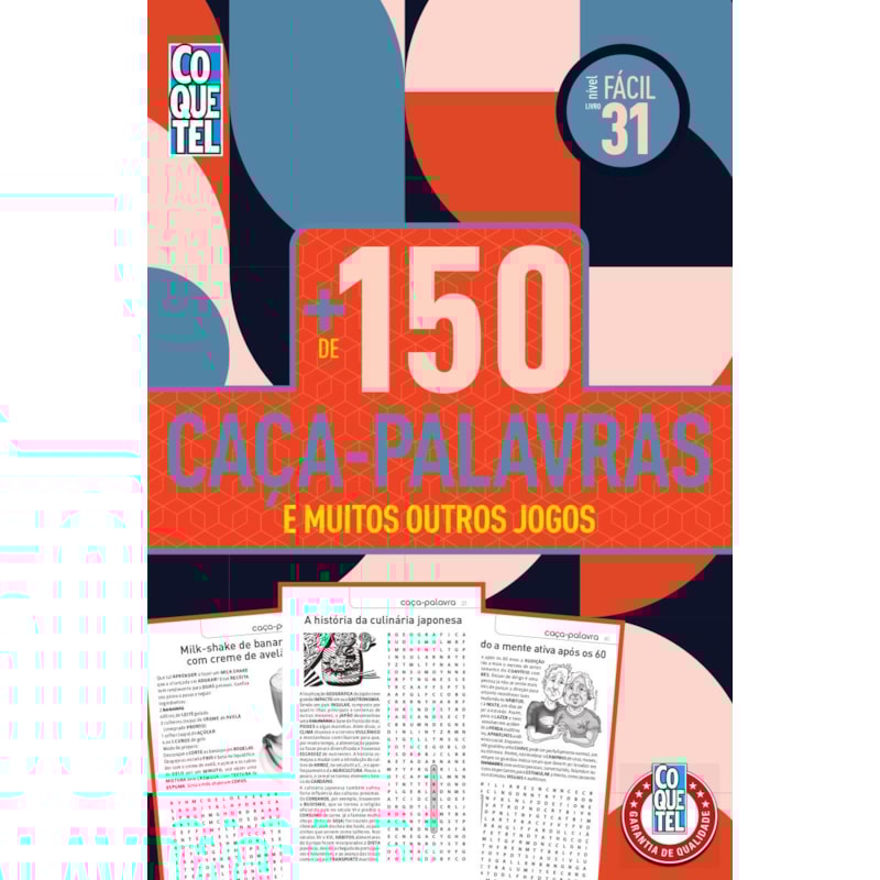 LIVRO COQUETEL MAIS DE 150 CAÇA-PALAVRAS 31
