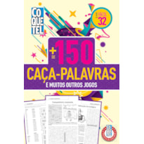 LIVRO COQUETEL MAIS DE 150 CAÇA-PALAVRAS 32