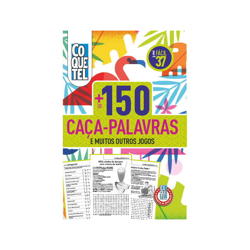 LIVRO COQUETEL MAIS DE 150 CAÇA-PALAVRAS 37