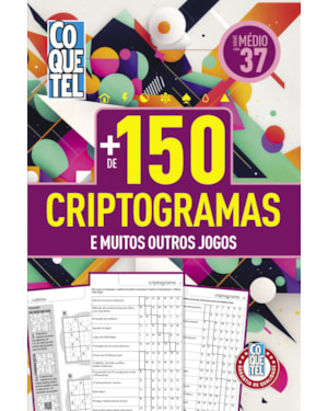 LIVRO COQUETEL MAIS DE 150 CRIPTOGRAMAS 37
