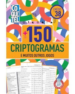 LIVRO COQUETEL MAIS DE 150 CRIPTOGRAMAS 38