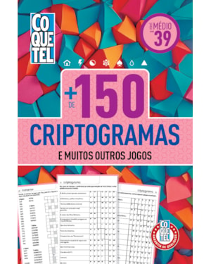 LIVRO COQUETEL MAIS DE 150 CRIPTOGRAMAS 39