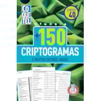 LIVRO COQUETEL MAIS DE 150 CRIPTOGRAMAS 40