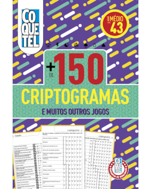 LIVRO COQUETEL MAIS DE 150 CRIPTOGRAMAS 43