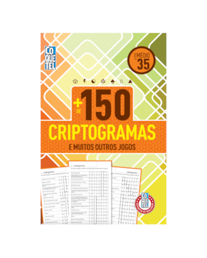 LIVRO COQUETEL MAIS DE 150 CRIPTOGRAMAS NÍVEL MÉDIO ED 35