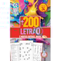 LIVRO COQUETEL MAIS DE 200 LETRÃO 34: NÍVEL MÉDIO