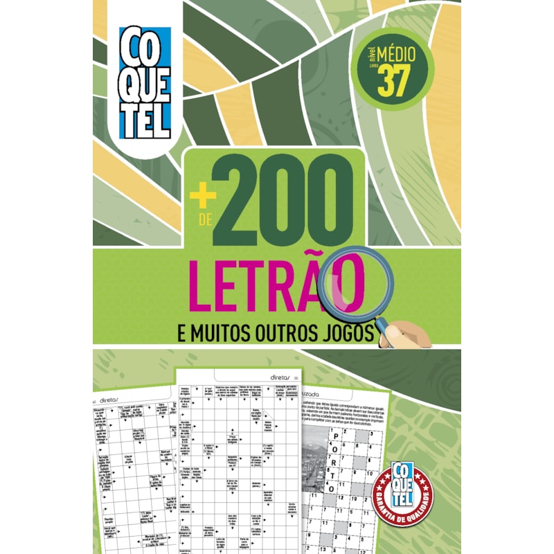 LIVRO COQUETEL MAIS DE 200 LETRÃO 37: NÍVEL MÉDIO