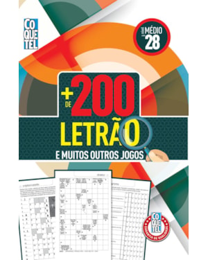 LIVRO COQUETEL MAIS DE 200 LETRÃO NÍVEL MÉDIO ED 28