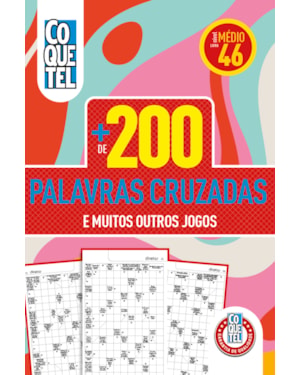 LIVRO COQUETEL MAIS DE 200 PALAVRAS CRUZADAS 46