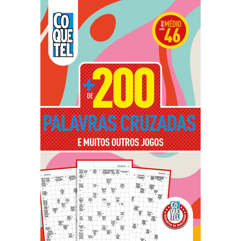 LIVRO COQUETEL MAIS DE 200 PALAVRAS CRUZADAS 46