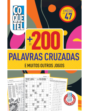 LIVRO COQUETEL MAIS DE 200 PALAVRAS CRUZADAS 47
