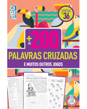 LIVRO COQUETEL MAIS DE 200 PALAVRAS CRUZADAS ED 36
