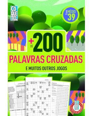 LIVRO COQUETEL MAIS DE 200 PALAVRAS CRUZADAS MÉDIO 39