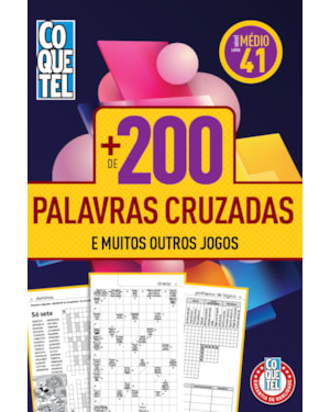 LIVRO COQUETEL MAIS DE 200 PALAVRAS CRUZADAS MÉDIO 41
