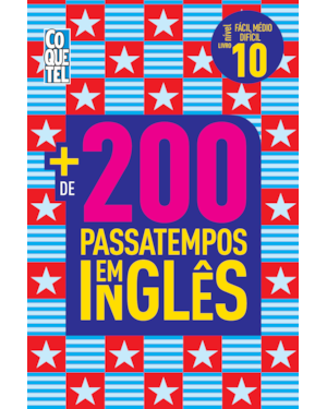 LIVRO COQUETEL MAIS DE 200 PASSATEMPOS EM INGLÊS ED 10