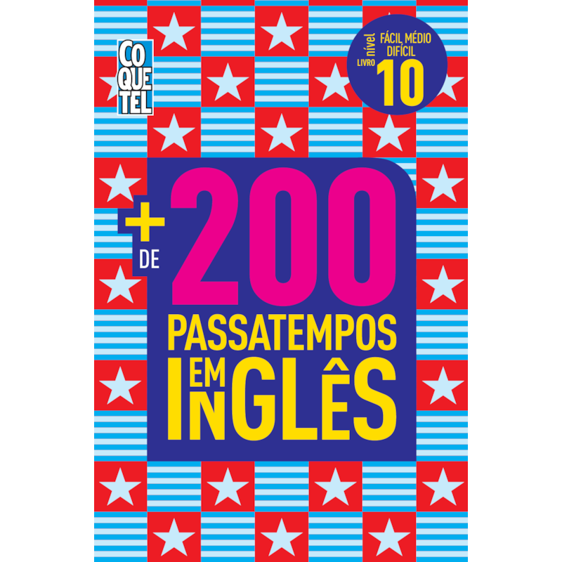 LIVRO COQUETEL MAIS DE 200 PASSATEMPOS EM INGLÊS ED 10