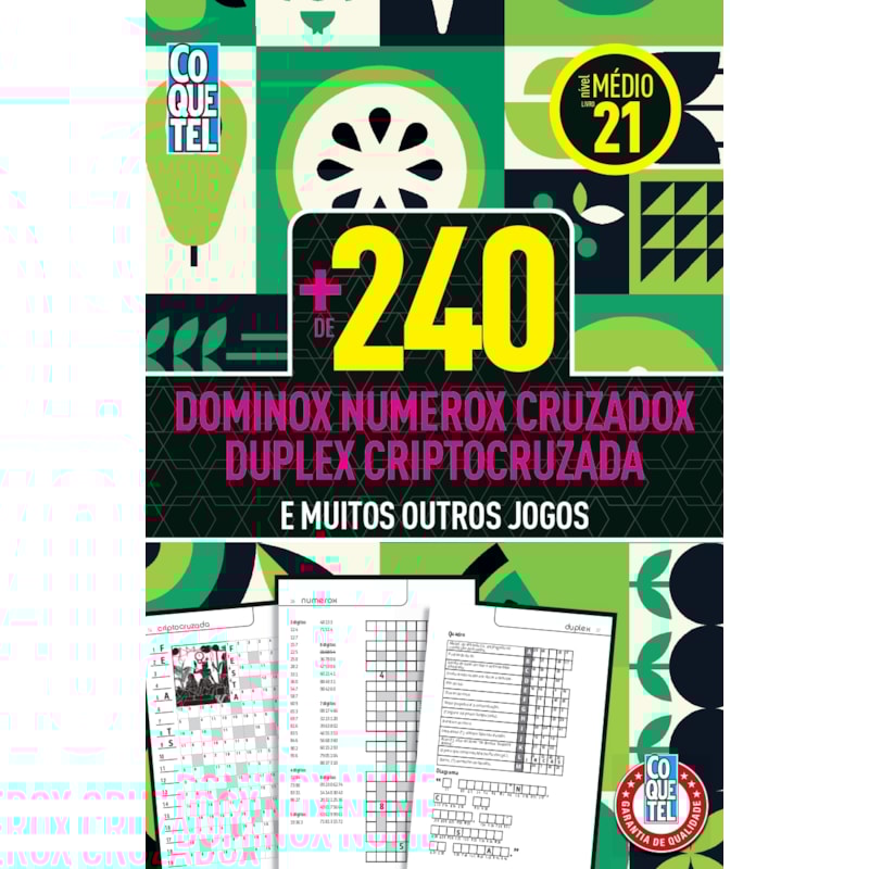 LIVRO COQUETEL MAIS DE 240 ESPECIAIS NÍVEL MÉDIO ED 21