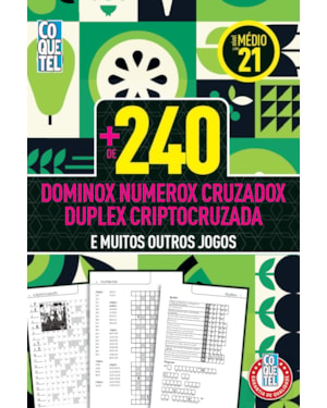 LIVRO COQUETEL MAIS DE 240 ESPECIAIS NÍVEL MÉDIO ED 21