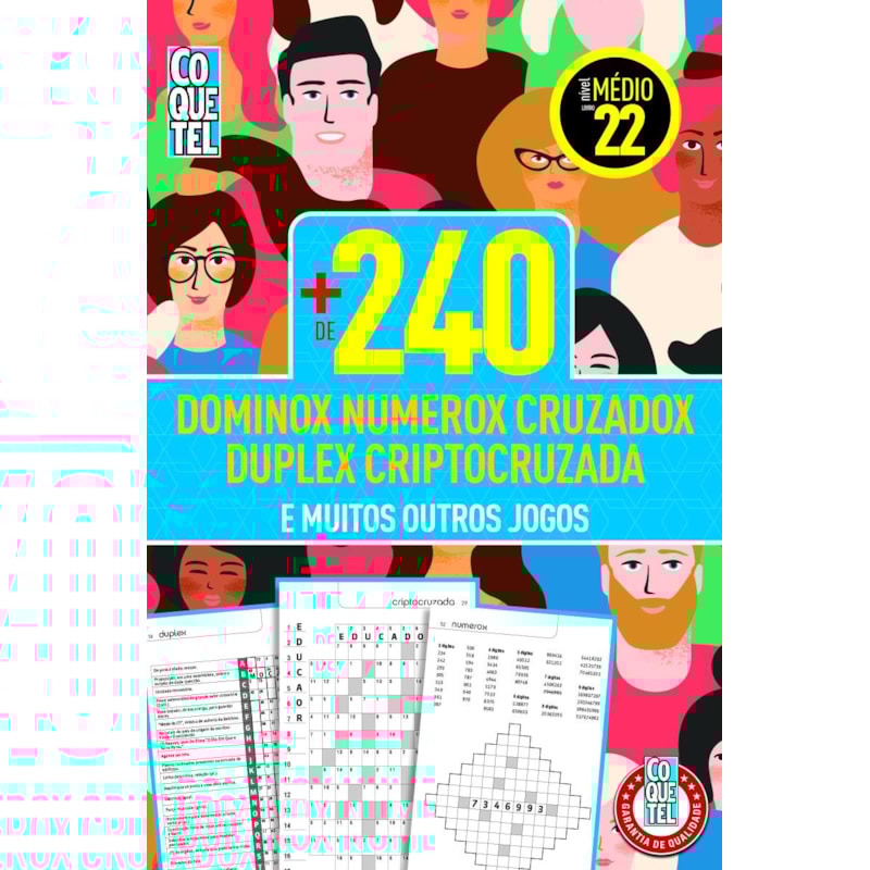 LIVRO COQUETEL MAIS DE 240 ESPECIAIS NÍVEL MÉDIO ED 22