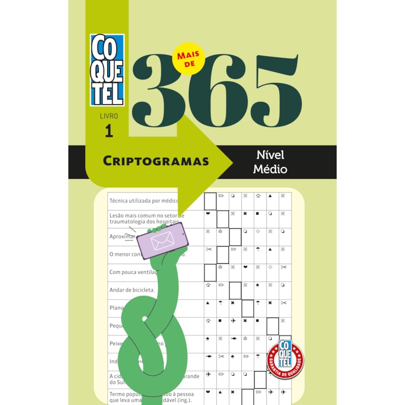 Livro Coquetel Mais de 365 Criptogramas 1