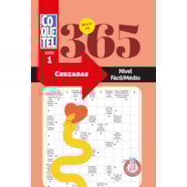 LIVRO COQUETEL MAIS DE 365 PALAVRAS CRUZADAS FÁCIL-MÉDIO 1