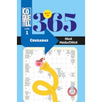 Livro Coquetel Mais de 365 Palavras Cruzadas Médio-Difícil 1