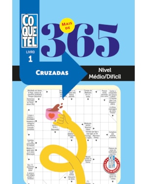 LIVRO COQUETEL MAIS DE 365 PALAVRAS CRUZADAS MÉDIO-DIFÍCIL 1