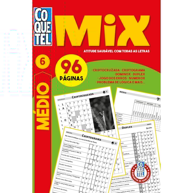 LIVRO COQUETEL MIX 6: NÍVEL MÉDIO