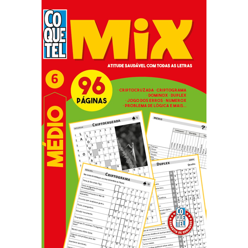 LIVRO COQUETEL MIX 6: NÍVEL MÉDIO
