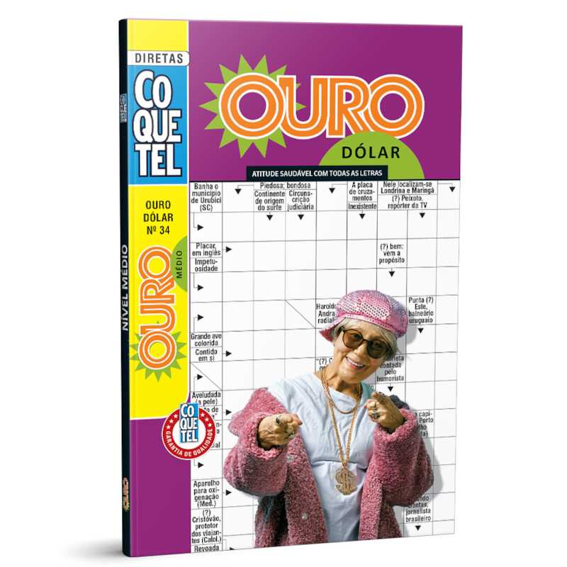 LIVRO COQUETEL OURO DÓLAR NÍVEL MÉDIO ED 34