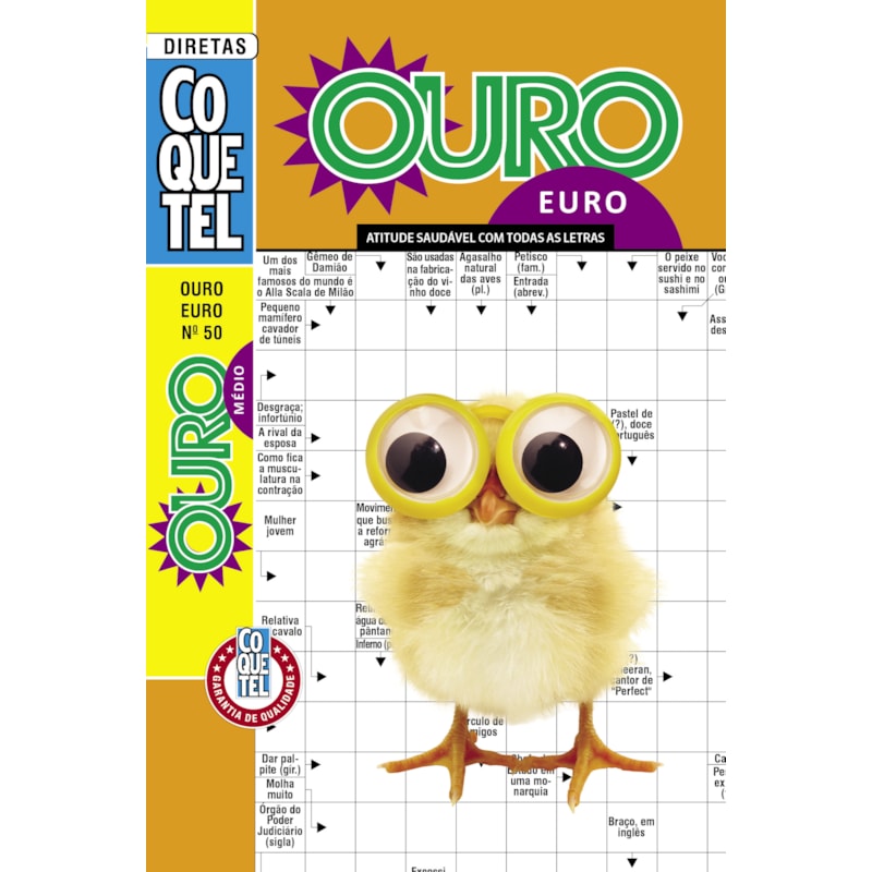 LIVRO COQUETEL OURO EURO 50