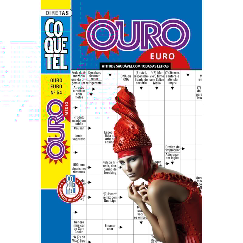 LIVRO COQUETEL OURO EURO 54