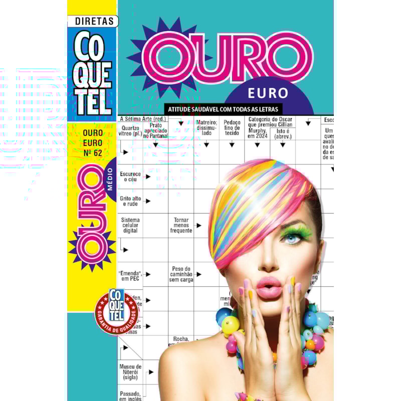 LIVRO COQUETEL OURO EURO 62: NÍVEL MÉDIO