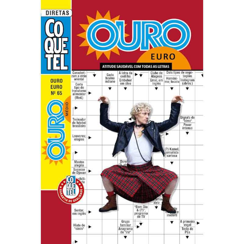 LIVRO COQUETEL OURO EURO 65 S/P: NÍVEL MÉDIO