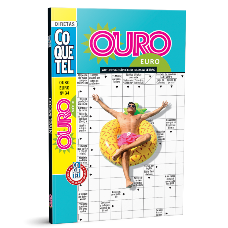 LIVRO COQUETEL OURO EURO NÍVEL MÉDIO ED 34