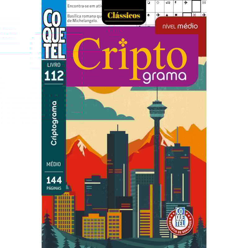 LIVRO COQUETEL PALAVRAS CRIPTOGRAMA 112