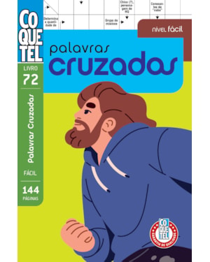 LIVRO COQUETEL PALAVRAS-CRUZADAS 72: NÍVEL FÁCIL
