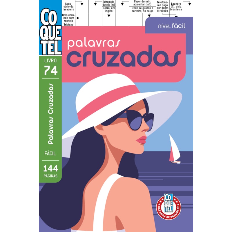 LIVRO COQUETEL PALAVRAS-CRUZADAS 74: NÍVEL FÁCIL