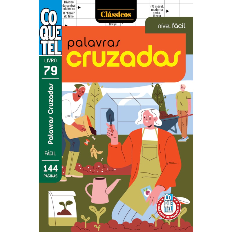 LIVRO COQUETEL PALAVRAS CRUZADAS 79: NÍVEL FÁCIL
