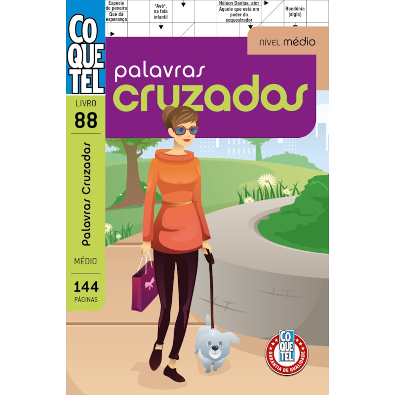 LIVRO COQUETEL PALAVRAS-CRUZADAS 88: NÍVEL MÉDIO