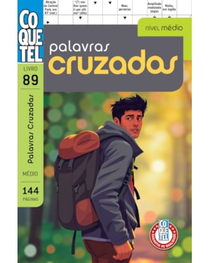 LIVRO COQUETEL PALAVRAS-CRUZADAS 89: NÍVEL MÉDIO