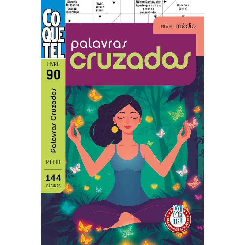 LIVRO COQUETEL PALAVRAS-CRUZADAS 90: NÍVEL MÉDIO