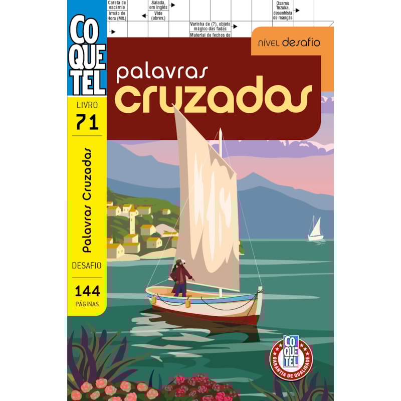 LIVRO COQUETEL PALAVRAS-CRUZADAS DESAFIO 70